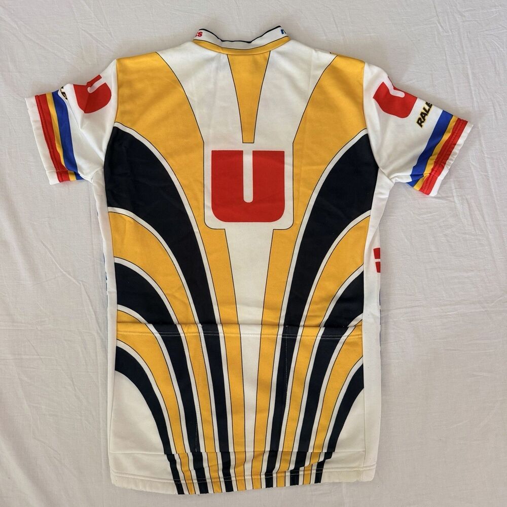 Vintage Nalini Super U Raleigh Cycling Jersey Made In Italy Retro XL Tour France - Picture 7 of 14